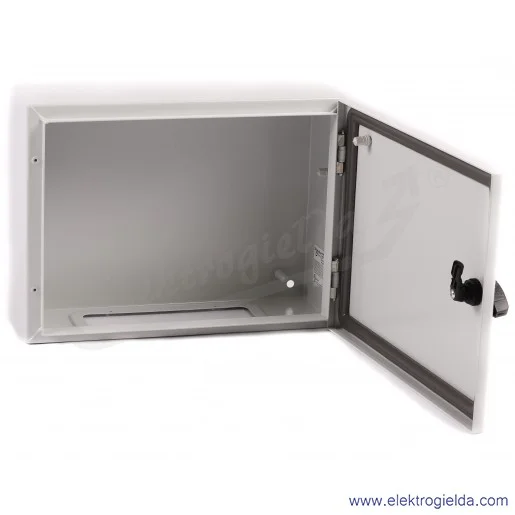 Obudowa metalowa NSYS3D3415, 300x400x150 Drzwi pełne bez płyty montażowej Obudowa metalowa NSYS3D3415, 300x400x150 Drzwi pełne bez płyty montażowej