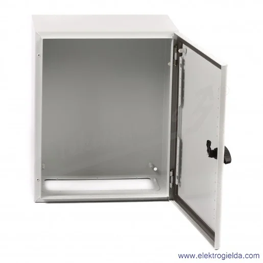 Obudowa metalowa NSYS3D5425, 500x400x250 Drzwi pełne bez płyty montażowej Obudowa metalowa NSYS3D5425, 500x400x250 Drzwi pełne bez płyty montażowej