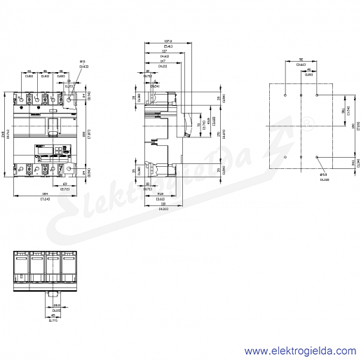 Rysunek wymiarowy Rysunek wymiarowy