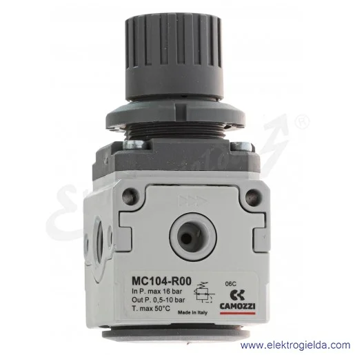 Reduktor ciśnienia MC104-R00, G1/4, zakres regulacji 0.5-10 Bar, 2000 l/min, bez manometru
