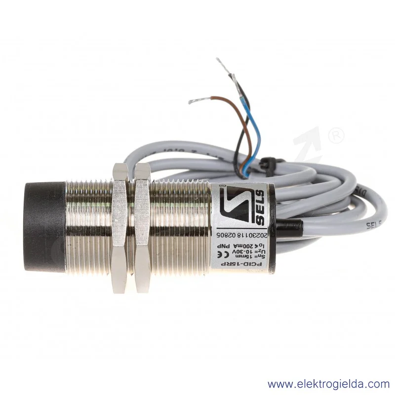 Czujnik indukcyjny PCID 15RP zasięg 15mm, 10..30VDC, PNP NC, tuleja M30, przewód 2m, długość 77mm
  Czujnik indukcyjny PCID 15RP zasięg 15mm, 10..30VDC, PNP NC, tuleja M30, przewód 2m, długość 77mm