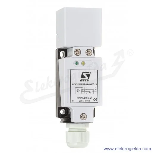 Czujnik indukcyjny PCIDX 30 ZRP 10..30VDC, PNP NO+NC, 40x40x142mm z tworzywa, PG13 Czujnik indukcyjny PCIDX 30 ZRP 10..30VDC, PNP NO+NC, 40x40x142mm z tworzywa, PG13