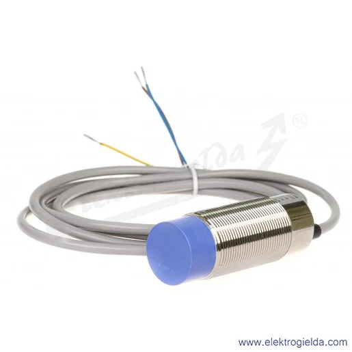 Czujnik pojemnościowy CANM3030RM PCPA 30R 20..230VAC, zasięg 30mm, NC, tuleja M30, czoło wystające, przewód 2m, długość 80mm Czujnik pojemnościowy CANM3030RM PCPA 30R 20..230VAC, zasięg 30mm, NC, tuleja M30, czoło wystające, przewód 2m, długość 80mm