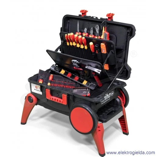 Walizka narzędziowa 45734, 80 częściowa, dla elektryka XXL Walizka narzędziowa 45734, 80 częściowa, dla elektryka XXL