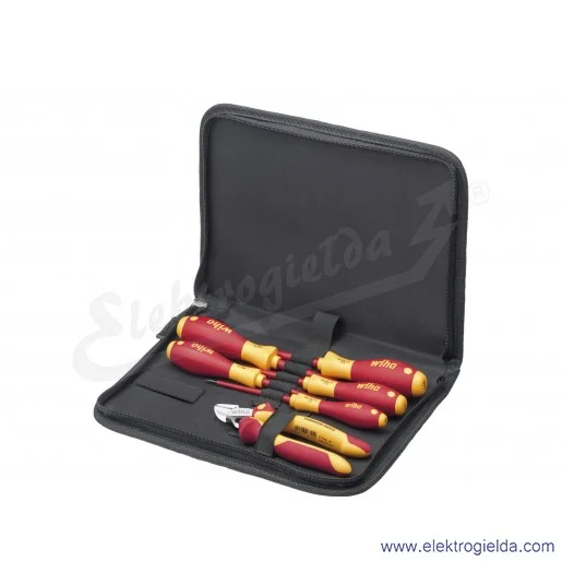 Zestaw wkrętaków 33969 WIHA zestaw wkrętaków + obcinaczki boczne w etui Zestaw wkrętaków 33969 WIHA zestaw wkrętaków + obcinaczki boczne w etui