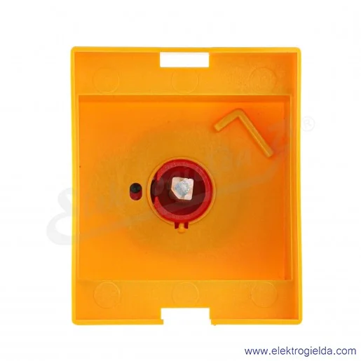 Maskownica K/KU 3PYR żółta z pokrętłem czerwonym Maskownica K/KU 3PYR żółta z pokrętłem czerwonym