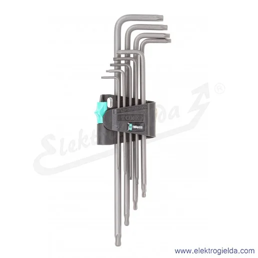 Zestaw Torx 024460 trzpieniowych 967/9 TX XL1, 9 kluczy od TX8 do TX40 Zestaw Torx 024460 trzpieniowych 967/9 TX XL1, 9 kluczy od TX8 do TX40