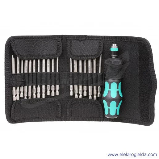 Wkrętak z wymiennymi trzpieniami 057482 Kraftform Kompakt Turbo 1, 19-częściowy Wkrętak z wymiennymi trzpieniami 057482 Kraftform Kompakt Turbo 1, 19-częściowy