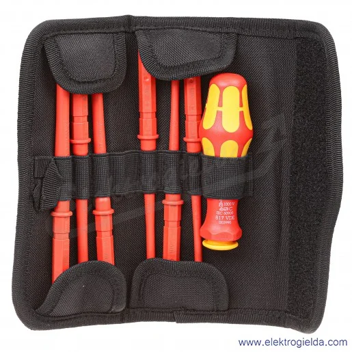 Zestaw wkrętaków 003470 KOMPAKT VDE 7 Universal1 rękojeść+ wymienne trzpienie, 7 częściowy zestaw Zestaw wkrętaków 003470 KOMPAKT VDE 7 Universal1 rękojeść+ wymienne trzpienie, 7 częściowy zestaw