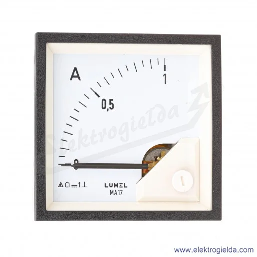 Amperomierz MA17 1ADC, wymiar zewnętrzny 72x72mm Amperomierz MA17 1ADC, wymiar zewnętrzny 72x72mm