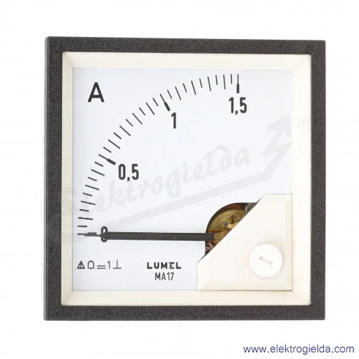 Amperomierz MA17NA20200000000 MA17N 1.5ADC, wymiar zewnętrzny 72x72mm Amperomierz MA17NA20200000000 MA17N 1.5ADC, wymiar zewnętrzny 72x72mm