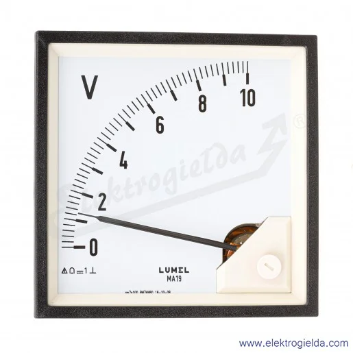 Woltomierz A60600000000 MA19N 0-10VDC wymiar zewnętrzny 96x96mm Woltomierz A60600000000 MA19N 0-10VDC wymiar zewnętrzny 96x96mm