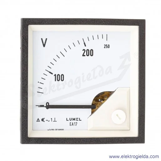 Miernik napięcia EA17N 250V, montaż tablicowy 72x72mm Miernik napięcia EA17N 250V, montaż tablicowy 72x72mm