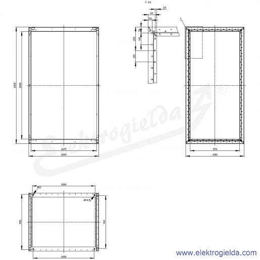 Rysunek wymiarowy Rysunek wymiarowy