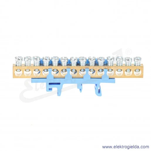 Listwa zaciskowa MAD0014N00 N14 niebieski 14x16mm2 neutralna IP00, 63A 690V Listwa zaciskowa MAD0014N00 N14 niebieski 14x16mm2 neutralna IP00, 63A 690V