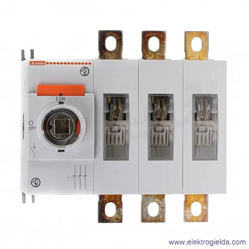 Rozłącznik izolacyjny GL0200C1 3 torowy bez pokrętła, 200A Rozłącznik izolacyjny GL0200C1 3 torowy bez pokrętła, 200A