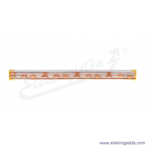 Szyna widełkowa R9XFH312 3P, 63A, 16mm2, 12 modułów Szyna widełkowa R9XFH312 3P, 63A, 16mm2, 12 modułów