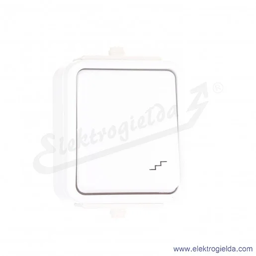 Łącznik schodowy WNT600C01 biały, 10A 250V, IP44, Cedar Łącznik schodowy WNT600C01 biały, 10A 250V, IP44, Cedar