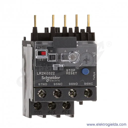 Przekaźnik termiczny LR2K 0322 12-16A, montaż bezpośredni, klasa 10 Przekaźnik termiczny LR2K 0322 12-16A, montaż bezpośredni, klasa 10