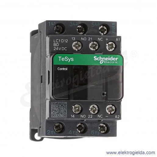 LC1D12BD 1z+1r 5,5KW 25A Uc 24VDC Stycznik zaciski śrubowe LC1D12BD 1z+1r 5,5KW 25A Uc 24VDC Stycznik zaciski śrubowe