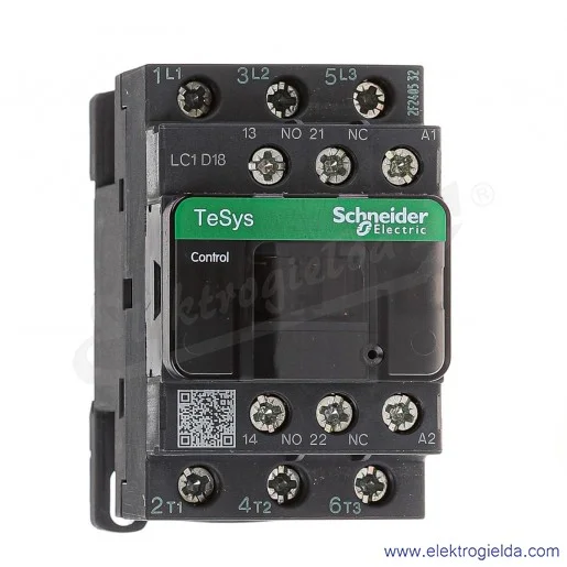 LC1D18E7 1z+1r 7,5kW 32A Uc 48 VAC 50/60Hz, Stycznik zaciski śrubowe LC1D18E7 1z+1r 7,5kW 32A Uc 48 VAC 50/60Hz, Stycznik zaciski śrubowe