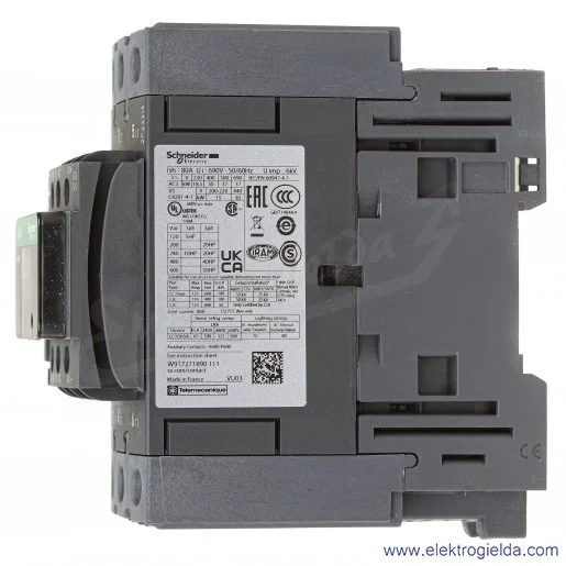 LC1D65ABD 1z+1r 30W 80A Uc 24 VDC Stycznik zaciski śrubowe LC1D65ABD 1z+1r 30W 80A Uc 24 VDC Stycznik zaciski śrubowe