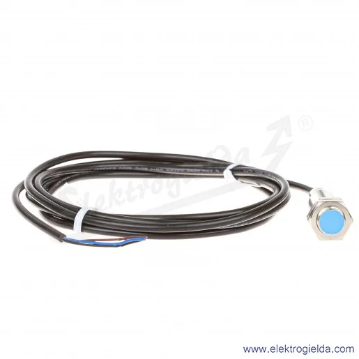 Czujnik indukcyjny 1040774 IME12-04BNSZW2S 10..30VDC, zasięg 4mm, NPN NO, tuleja M12, przewód 3 żyłowy o długości 2m Czujnik indukcyjny 1040774 IME12-04BNSZW2S 10..30VDC, zasięg 4mm, NPN NO, tuleja M12, przewód 3 żyłowy o długości 2m