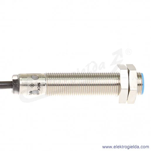 Czujnik indukcyjny 1040774 IME12-04BNSZW2S 10..30VDC, zasięg 4mm, NPN NO, tuleja M12, przewód 3 żyłowy o długości 2m Czujnik indukcyjny 1040774 IME12-04BNSZW2S 10..30VDC, zasięg 4mm, NPN NO, tuleja M12, przewód 3 żyłowy o długości 2m