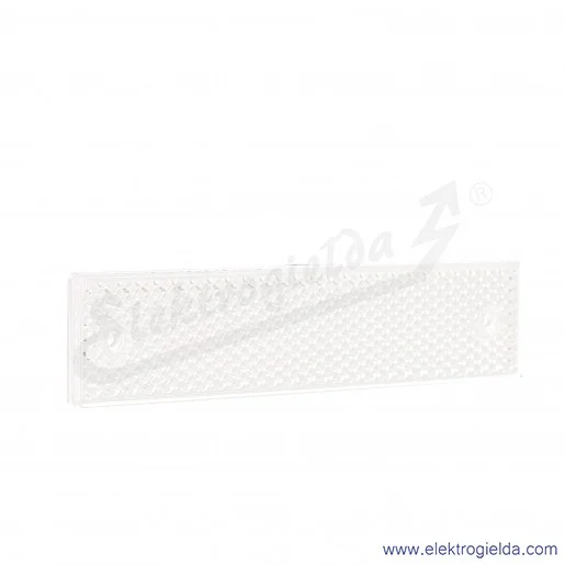 Odbłyśnik 1013289 PL180-E01 wymiary zewnętrzne 40x180mm, powierzchnia odbijająca 34x175mm, przykręcany Odbłyśnik 1013289 PL180-E01 wymiary zewnętrzne 40x180mm, powierzchnia odbijająca 34x175mm, przykręcany