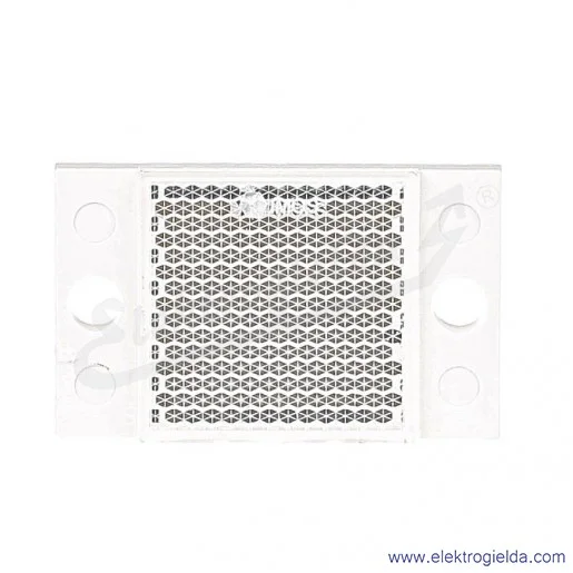 Odbłyśnik 5311210 PL10F wymiary 20x32mm, powierzchnia odbijająca 18x18mm, przykręcany Odbłyśnik 5311210 PL10F wymiary 20x32mm, powierzchnia odbijająca 18x18mm, przykręcany