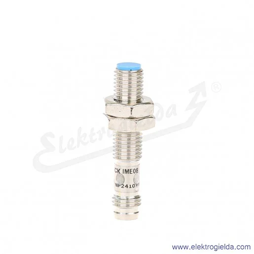 Czujnik indukcyjny 1040869 IME08-02BPSZT0K 10..30VDC, zasięg 2mm, PNP NO, tuleja M8, przyłącze M8 3P Czujnik indukcyjny 1040869 IME08-02BPSZT0K 10..30VDC, zasięg 2mm, PNP NO, tuleja M8, przyłącze M8 3P