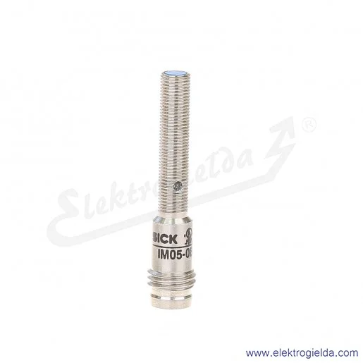 Czujnik indukcyjny 6020110 IM05-0B8PS-ZT1 10..30VDC, zasięg 0.8mm, PNP NO, tuleja M5, przyłącze M8 3P Czujnik indukcyjny 6020110 IM05-0B8PS-ZT1 10..30VDC, zasięg 0.8mm, PNP NO, tuleja M5, przyłącze M8 3P
