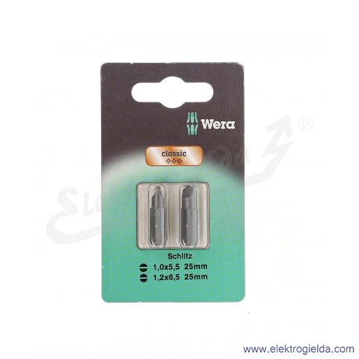 Zestaw bitów 073301 073301 płaskich 1.0x5.5x25mm + 1.2x6.5x25mm 800/1 Z Set B SB Zestaw bitów 073301 073301 płaskich 1.0x5.5x25mm + 1.2x6.5x25mm 800/1 Z Set B SB