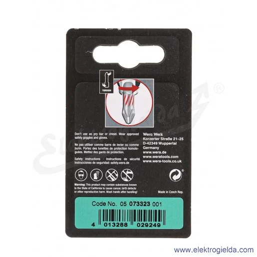 Bit 073323 PH1x25mm 073323 851/1 TZ SB Bit 073323 PH1x25mm 073323 851/1 TZ SB