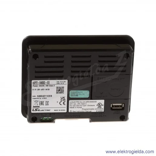 Panel dotykowy eXP2-0400D eXP2-0400D kolorowy wyświetlacz 4.1" zasilanie 24VAC, IP66, RS232, RS422/485, Ethernet, wejście USB 2. Panel dotykowy eXP2-0400D eXP2-0400D kolorowy wyświetlacz 4.1" zasilanie 24VAC, IP66, RS232, RS422/485, Ethernet, wejście USB 2.