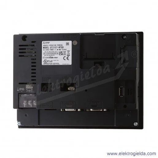 Panel operatorski 313329 GT2107-WTBD 7" TFT, 24VDC, WVGA, 65k kolorów, RS-422/485 RS-232, USB, Ethernet, SD Panel operatorski 313329 GT2107-WTBD 7" TFT, 24VDC, WVGA, 65k kolorów, RS-422/485 RS-232, USB, Ethernet, SD