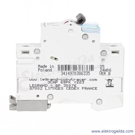 Wyłącznik nadprądowy S301 B 20 1P 6kA AC TX3 Wyłącznik nadprądowy S301 B 20 1P 6kA AC TX3