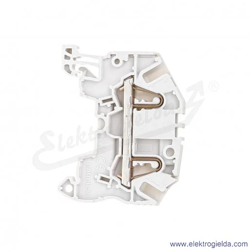 Złączka ZK2,5 przelotowa z zaciskami sprężynowymi 0,2-2,5mm2; szerokość 5mm; szara Złączka ZK2,5 przelotowa z zaciskami sprężynowymi 0,2-2,5mm2; szerokość 5mm; szara