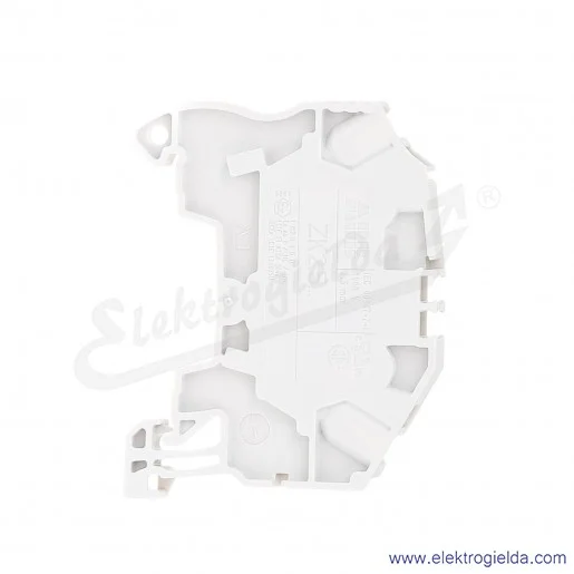 Złączka ZK2,5 przelotowa z zaciskami sprężynowymi 0,2-2,5mm2; szerokość 5mm; szara Złączka ZK2,5 przelotowa z zaciskami sprężynowymi 0,2-2,5mm2; szerokość 5mm; szara