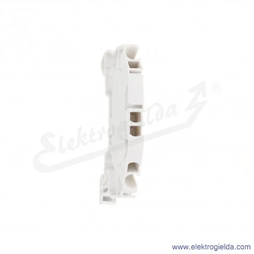 Złączka ZK2,5 przelotowa z zaciskami sprężynowymi 0,2-2,5mm2; szerokość 5mm; szara Złączka ZK2,5 przelotowa z zaciskami sprężynowymi 0,2-2,5mm2; szerokość 5mm; szara