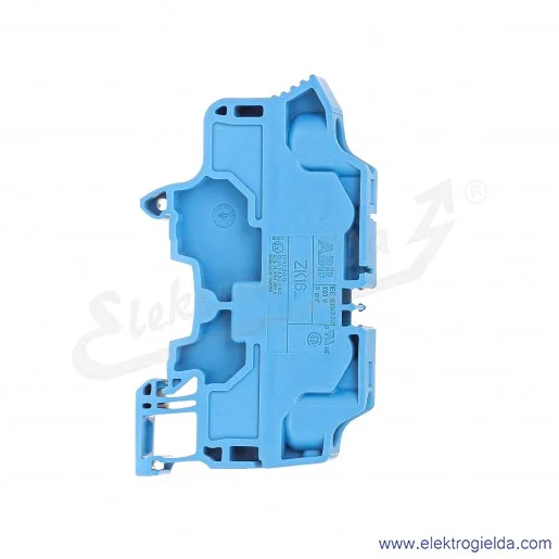 Złączka ZK16-BL przelotowa z zaciskami sprężynowymi 0,5-16mm2; szerokość 12mm; niebieska Złączka ZK16-BL przelotowa z zaciskami sprężynowymi 0,5-16mm2; szerokość 12mm; niebieska