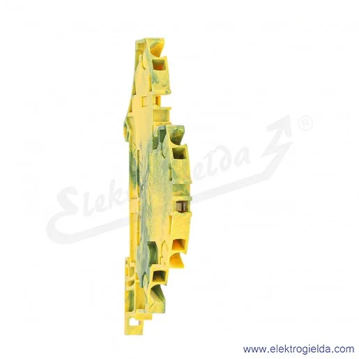 Złączka ZK2,5-D1-PE przelotowa ochronna 2-piętrowe zwarte z zaciskami sprężynowymi 0,2-2,5mm2; szerokość 5mm; żółto-zielona Złączka ZK2,5-D1-PE przelotowa ochronna 2-piętrowe zwarte z zaciskami sprężynowymi 0,2-2,5mm2; szerokość 5mm; żółto-zielona