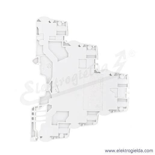 Złączka ZS4-T3 przelotowa 3-piętrowa z zaciskami śrubowymi 0,2-4mm2; szerokość 5mm; szara Złączka ZS4-T3 przelotowa 3-piętrowa z zaciskami śrubowymi 0,2-4mm2; szerokość 5mm; szara
