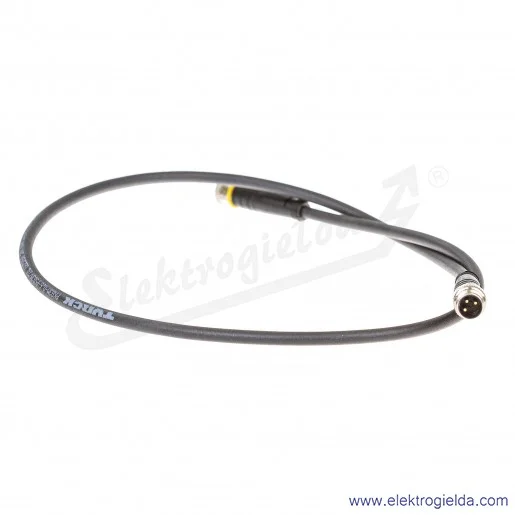 Przewód przedłużający 6625666 PKG3M-0.6-PSG3M/TXL, długość 60cm, złącze M8 3pin proste Przewód przedłużający 6625666 PKG3M-0.6-PSG3M/TXL, długość 60cm, złącze M8 3pin proste