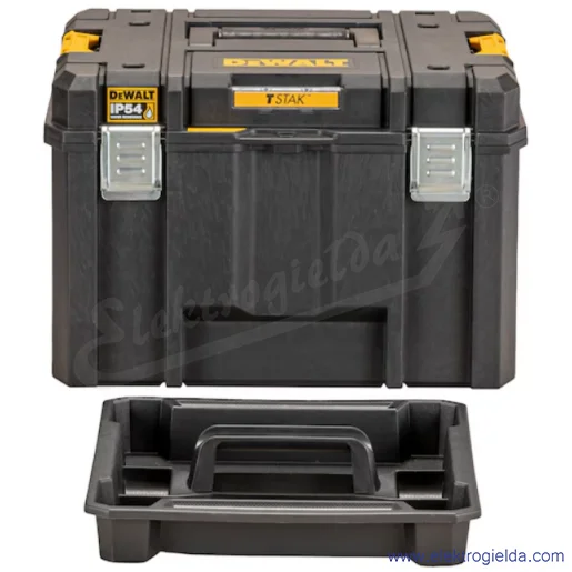 Skrzynia narzędziowa DWST83346-1 Dewalt TSTAK głęboka, pojemność 23l, szerokość 440mm, wysokość 302mm Skrzynia narzędziowa DWST83346-1 Dewalt TSTAK głęboka, pojemność 23l, szerokość 440mm, wysokość 302mm
