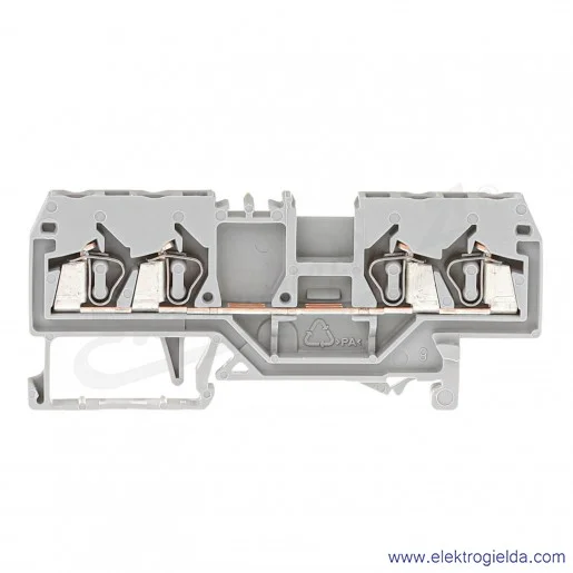 Złączka przelotowa 280-833 4-przewodowa 2.5mm2 szara Złączka przelotowa 280-833 4-przewodowa 2.5mm2 szara