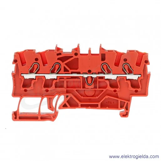 Złączka sprężynowa 2002-1403 2.5mm2 czerwona 4-przewodowa TopJobS Złączka sprężynowa 2002-1403 2.5mm2 czerwona 4-przewodowa TopJobS