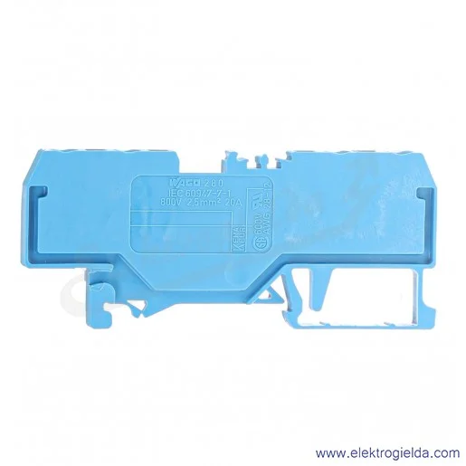 Złączka przelotowa 280-834 4-przewodowa 2,5 mm2 niebieska Złączka przelotowa 280-834 4-przewodowa 2,5 mm2 niebieska