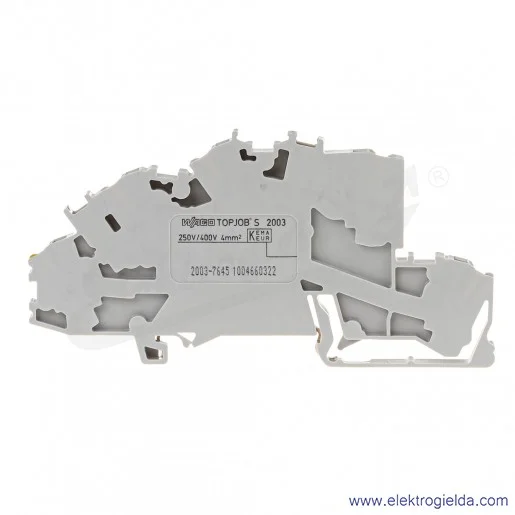 Złączka piętrowa 2003-7645 L/L/PE 2.5mm2 szara Złączka piętrowa 2003-7645 L/L/PE 2.5mm2 szara