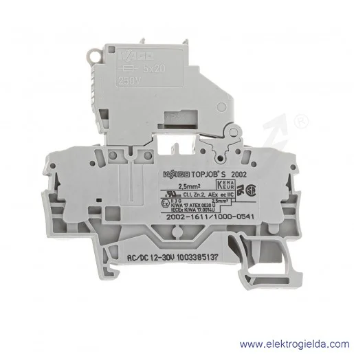 Złączka bezpiecznikowa 2002-1611/1000-541 5x20mm, 12 - 30 V, z sygnalizacją przepalenia wkładki diodą LED Złączka bezpiecznikowa 2002-1611/1000-541 5x20mm, 12 - 30 V, z sygnalizacją przepalenia wkładki diodą LED